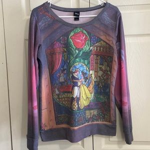 Disney - Beauty and the Beast Long-Sleeve Top - Large